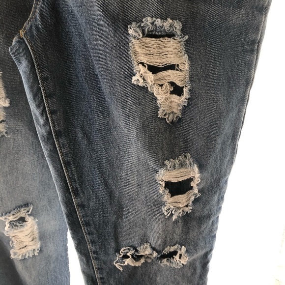 Forever 21 Overall Jeans Size 26 med wash - Picture 7 of 16